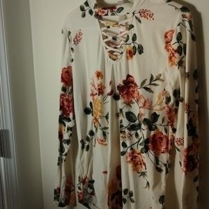 Cute 2X Floral Shirtb